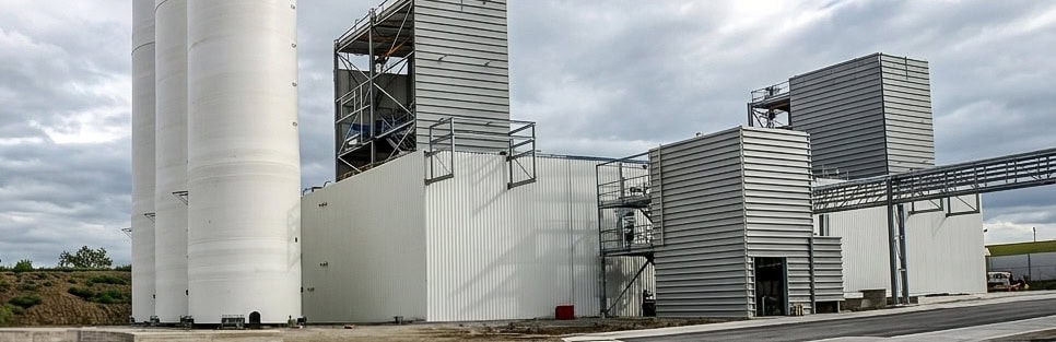 Powdered starch silo weighing with fire overload resistance